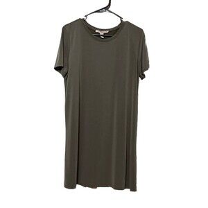 Forever 21 Contemporary Green Short Sleeve T-Shirt Dress Size XL